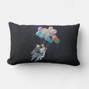 Astronaut Stars & Space Colourful Balloons Lumbar Pillow