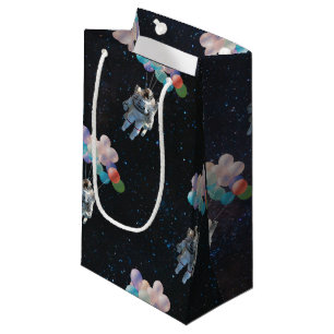 Astronaut Stars & Space Colourful Balloons Small Gift Bag