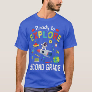 Astronaut Student Ride Rocket Ready To Eplore Seco T-Shirt