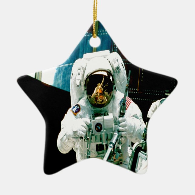 astronaut  suit space nasa aerospace ceramic ornament (Front)