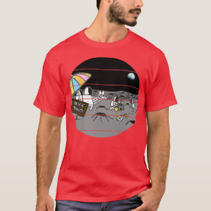 Astronaut Summer Vacation The Moon Space Enthusias T-Shirt