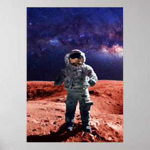 Astronaut sur Mars - Poster