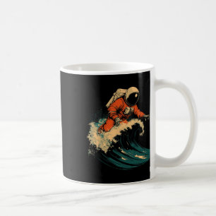 Astronaut Surfing Cosmic Ocean Wave Space Rider _1 Coffee Mug
