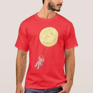 Astronaut swing moon space children astronauts T-Shirt