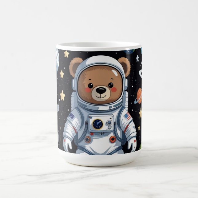 Astronaut Teddy Cut Space Coffee Mug (Center)