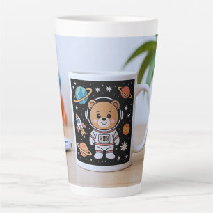 Astronaut Teddy Latte Mug