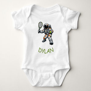 Astronaut Tennis Baby Bodysuit