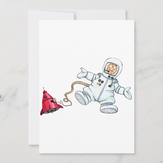 astronaut thank you card (Front)