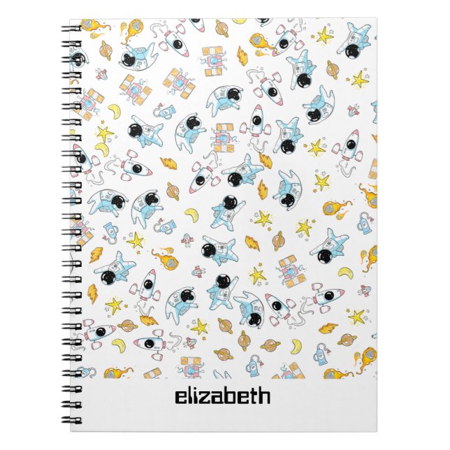 Astronaut theme in space notebook (Front)