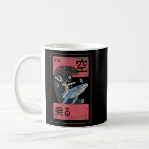 Astronaut Theme Space Man On A Whale Coffee Mug