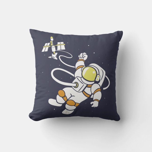 Astronaut Throw Pillow (Front)