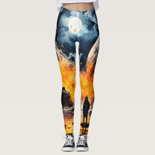 Astronaut Traveller Cosmic Horizon Journey Leggings