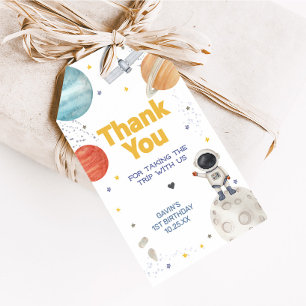 Astronaut Trip Around the Sun Birthday Favour Tags