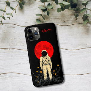 Astronaut Under the Red Moon iPhone 11 Pro Case