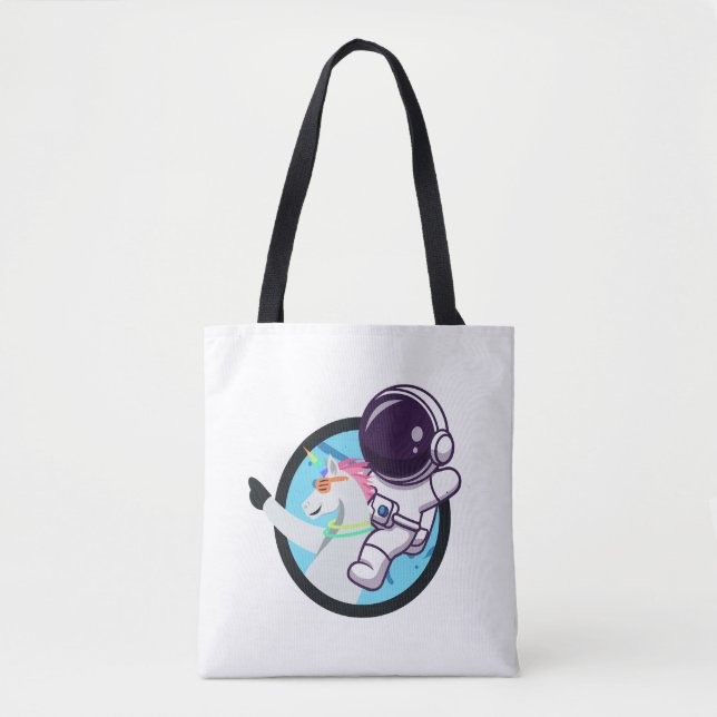 Astronaut unicorn tote bag (Front)