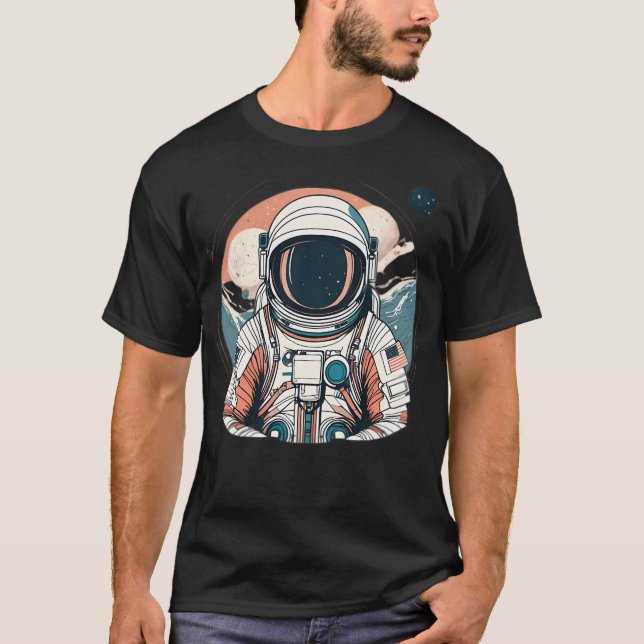 Astronaut Usa T-Shirt (Front)