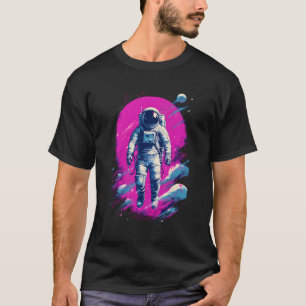 Astronaut Vaporwave Aesthetic Retro Glitch Spacema T-Shirt