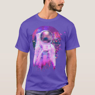 Astronaut Vaporwave Butterfly  Synthwave Retrowave T-Shirt