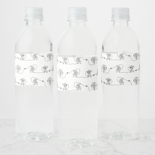 Astronaut Water Bottle Label (Bottles)
