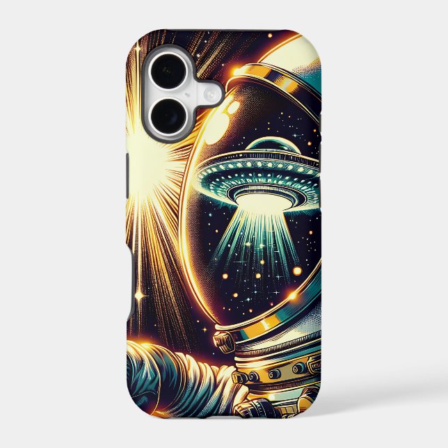 Astronaut with a Reflection of a UFO  (Back)