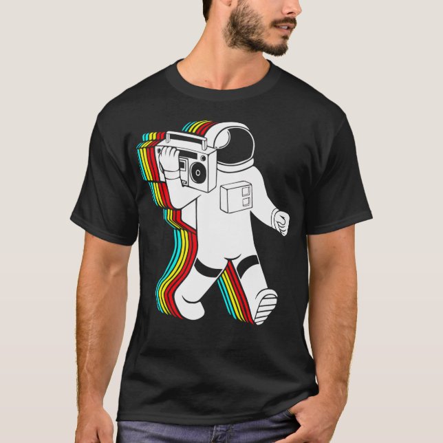 Astronaut With Boombox Classic T-Shirt (Front)