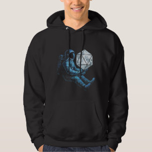 Astronaut with Moon Dice Hoodie