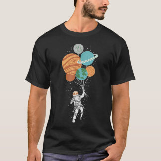 Astronaut With Planets In Hand Apparel Sloth T-Shirt