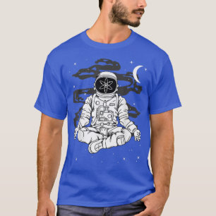 Astronaut Yoga Cosmos ATOM Coin To The Moon Crypto T-Shirt