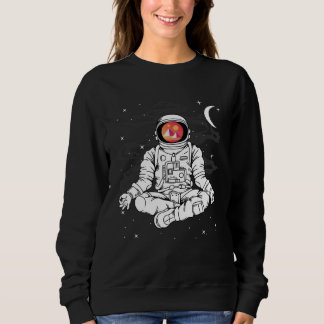 Astronaut Yoga Decentraland MANA Coin To The Moon Sweatshirt