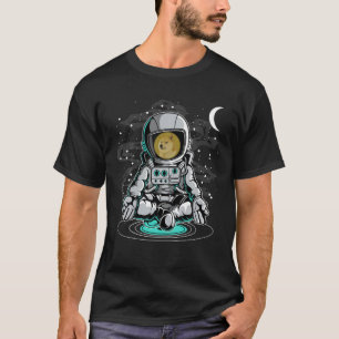 Astronaut Yoga Dogecoin DOGE To The Moon Crypto To T-Shirt