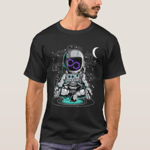 Astronaut Yoga Polygon Matic Coin To The Moon Cryp T-Shirt