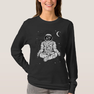 Astronaut Yoga Stellar Xlm Coin To The Moon Crypto T-Shirt