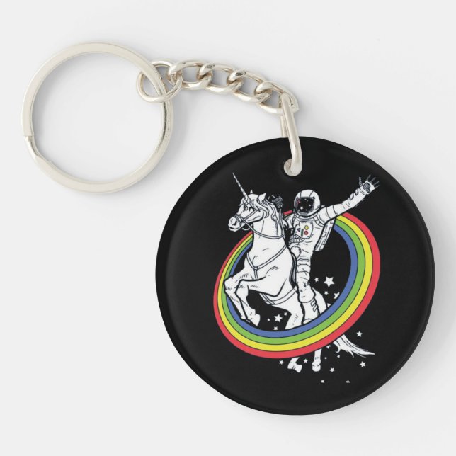 Astronaute chevauchant une licorne  (Devant)
