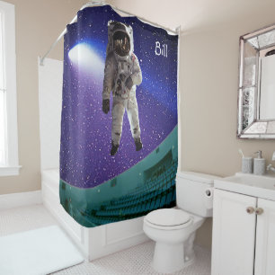 Astronaute du rideau de douche