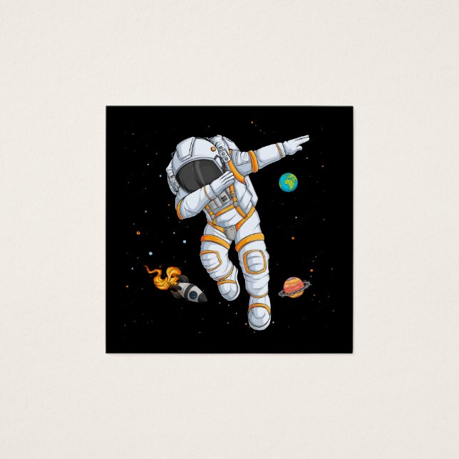 astronaute faisant danser dans l'espace avec un (Devant)