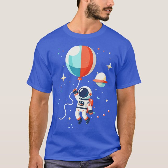 Astronauts Balloon Journey T-Shirt (Front)