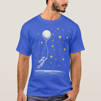Astronauts flying with balloons T-Shirt