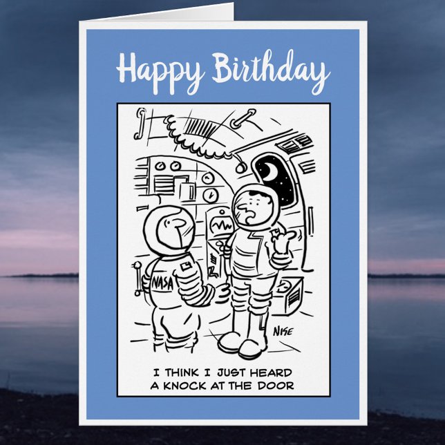 Astronauts in Space Think There's a Knock Cartoon (Creator Uploaded)