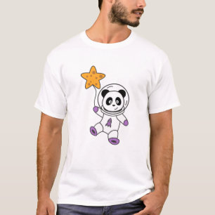Astronauts Pandas Planet Earth Space Star T-Shirt