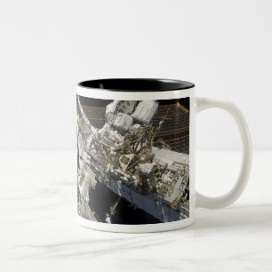 Astronauts perform a series of tasks Two-Tone coffee mug