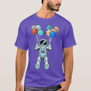 Astronauts Planets Outer Space Eplorer Galay Astr T-Shirt