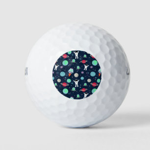 Astronauts Planets Rockets and Aliens Golf Balls