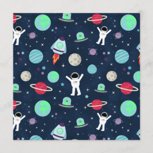 Astronauts Planets Rockets and Aliens Menu