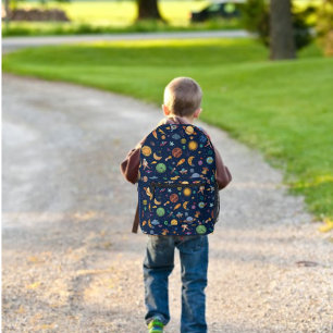 Astronauts Planets Space, Back To School Kid's Printed Backpack