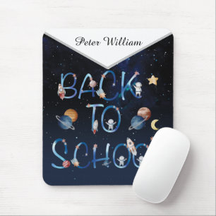 Astronauts Planets Space, Back To School Mouse Pad