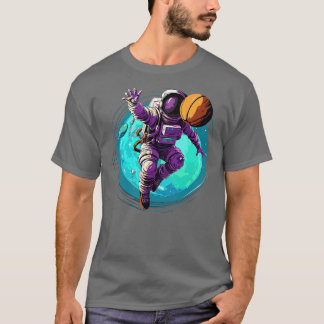 Astronauts playing basketball T-Shirt