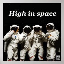 Astronauts posing before going to the space