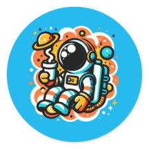 Astronaut's Space Coffee Moment