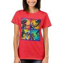 Astronauts vs Alien Pop Art