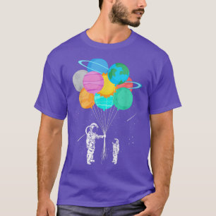 Astronauts With Planets Balon, Funny Astronauts Pl T-Shirt